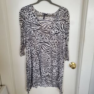 Animal print XL bathing suit cover up.